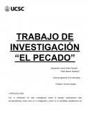 TRABAJO DE INVESTIGACIÓN “EL PECADO”
