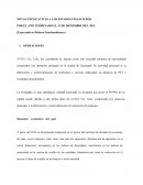NOTAS EXPLICATIVAS A LOS ESTADOS FINANCIEROS POR EL AÑO TERMINADO EL 31 DE DICIEMBRE DEL 2015