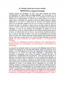 Reportaje. Manifestacion de su experiencia, sus recuerdos y expresando su reacción