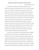 Importancia del Lenguaje Corporal para la Comunicación Efectiva