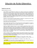 Dilución de Ácido Giberelico