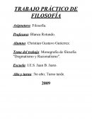 Monografia de filosofia "Dogmatismo y Racionalismo"