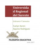 Filosofia educativa - Ensayo