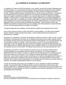 ¿La realidad se construye o se descubre?