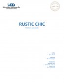 Ejemplo de informe de una empresa RUSTIC CHIC