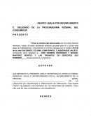 QUEJA POR INCUMPLIMIENTO