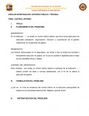 Linea de investigacion: auditoria publica y privada. Control interno