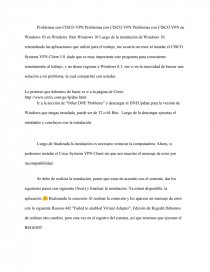 Cisco vpn client en window 10 (Solucion). Página 1