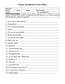 Que Frases Incompletas dicen los Niños