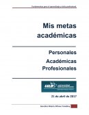 Mis metas académicas - Ensayo