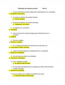 Resultados de evaluación parcial