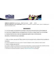 LEE CON CUIDADO LAS SIGUIENTES ACTIVIDADES Y REALIZALAS SIN INVESTIGAR NI LEER INFORMACION. Página 1