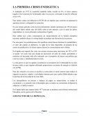 La primera crisis energetica