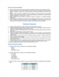 Estructura selectiva Múltiple. Página 1