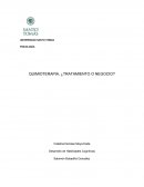 QUIMIOTERAPIA, ¿TRATAMIENTO O NEGOCIO?