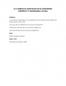CUAL ES LA CONDUCTA ADAPTATIVA EN EL PANORAMA CIENTÍFICO Y PROFESIONAL ACTUAL