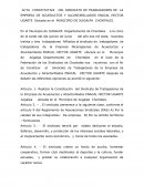 UN ACTA CONSTITUTIVA DEL SINDICATO DE TRABAJADORES DE LA EMPRESA DE ACUEDUCTOS Y ALCANTARILLADOS ENACAL HECTOR UGARTE Ubicada en el MUNICIPIO DE JUIGALPA CHONTALES.