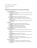 Ecologia Relaciones interespecíficas de los ecosistemas del Ecuador