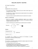 POBLACIÓN, MUESTRA Y MUESTREO