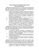 TÍTULO NOVENO DEL REGLAMENTO FEDERAL DE SST