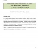 LA CIENCIA Y SU PROBLEMÁTICA CONCEPTOS Y PROBLEMAS DE LA CIENCIA