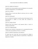 GUIA DE ESTUDIO DE DERECHO LABORAL