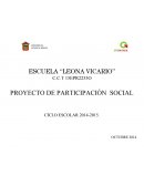PROYECTO DE PARTICIPACIÓN SOCIAL