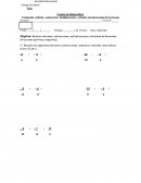 Prueba de Matemáticas. Adición, sustracción, Multiplicación y división de Racionales