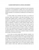 Algunos significados de la escuela secundaria