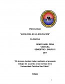 AXIOLOGIA EN LA EDUCACION