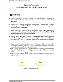 Guía de Prácticas - Diagramas de UML en Rational Rose. Página 1