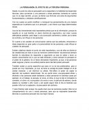 LA PERSUASIÓN; EL EFECTO DE LA TERCERA PERSONA