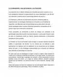 Tema sobre La evaluación, sus procesos y su función