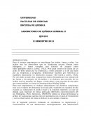 REPORTE DE LABORATORIO DE QUÍMICA GENERAL