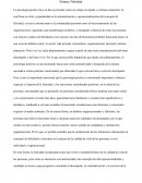 Ensayo La psicología positiva