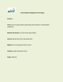 Área de oportunidad a desarrollar para fortalecer mi desempeño académico