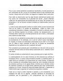 ECOSISTEMAS VULNERABLES