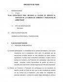 PLAN ESTRATÉGICO PARA MEJORAR LA CALIDAD DE SERVICIO AL ASOCIADO DE LA CAMARA DE COMERCIO Y PRODUCCION DE LAMBAYEQUE