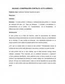 NULIDAD. CONSPIRACIÓN CONTRA EL ACTO JURÍDICO