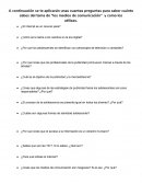 Cuestionario medios de comunicación