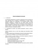 Informe investigación de mercado