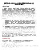 ESTUDIO GEHIDROLOGICO DE LA CIUDAD DE CHILPANCINGO
