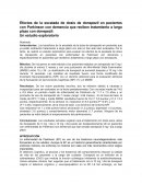 Efectos de la escalada de dosis de donepezil en pacientes con Parkinson con demencia que reciben tratamiento a largo plazo con donepezil