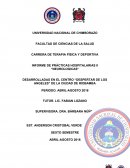 Informe practicas fisioterapia