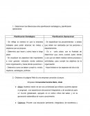 Determinen las diferencias entre planificación estratégica y planificación operacional