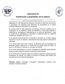 Clasificación y propiedades de la materia - Lic. En Ingeniería eléctrica y electrónica - Centro Regional de Chiriquí - Universidad Tecnológica de Panamá
