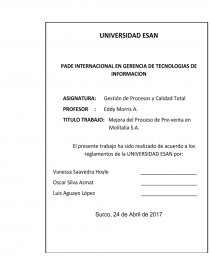LA EMPRESA: MOLITALIA S.A.. Página 1