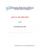 Ensayo que es ser mexicano