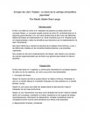 Ensayo de Libro “Kaisen, La clave de la ventaja competitiva japonesa”
