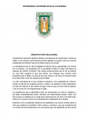 Arquitectura relacional significa diseñar una apertura de relacionales, la idea es llegar a una solución que también permita agradar al usuario, pero ya muchos arquitectos se enfocan más en el diseño que en la función